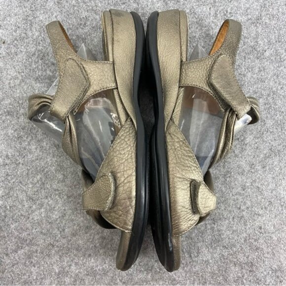Clarks Artisan Lucena Pewter Leather Strappy Sandals Women's Size 9M - Picture 11 of 13